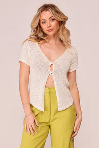 knit button top