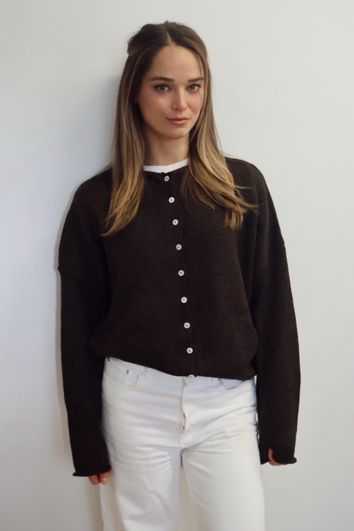 piper cardigan chocolate