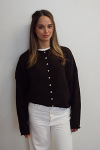 piper cardigan chocolate